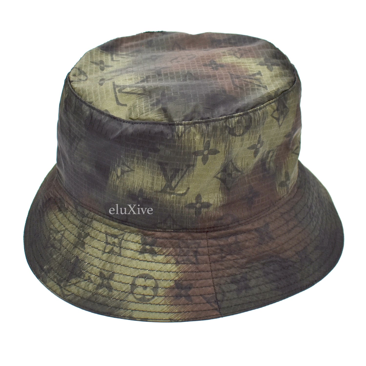 Louis Vuitton - Monogram Ikat Bucket Hat with Straps – eluXive