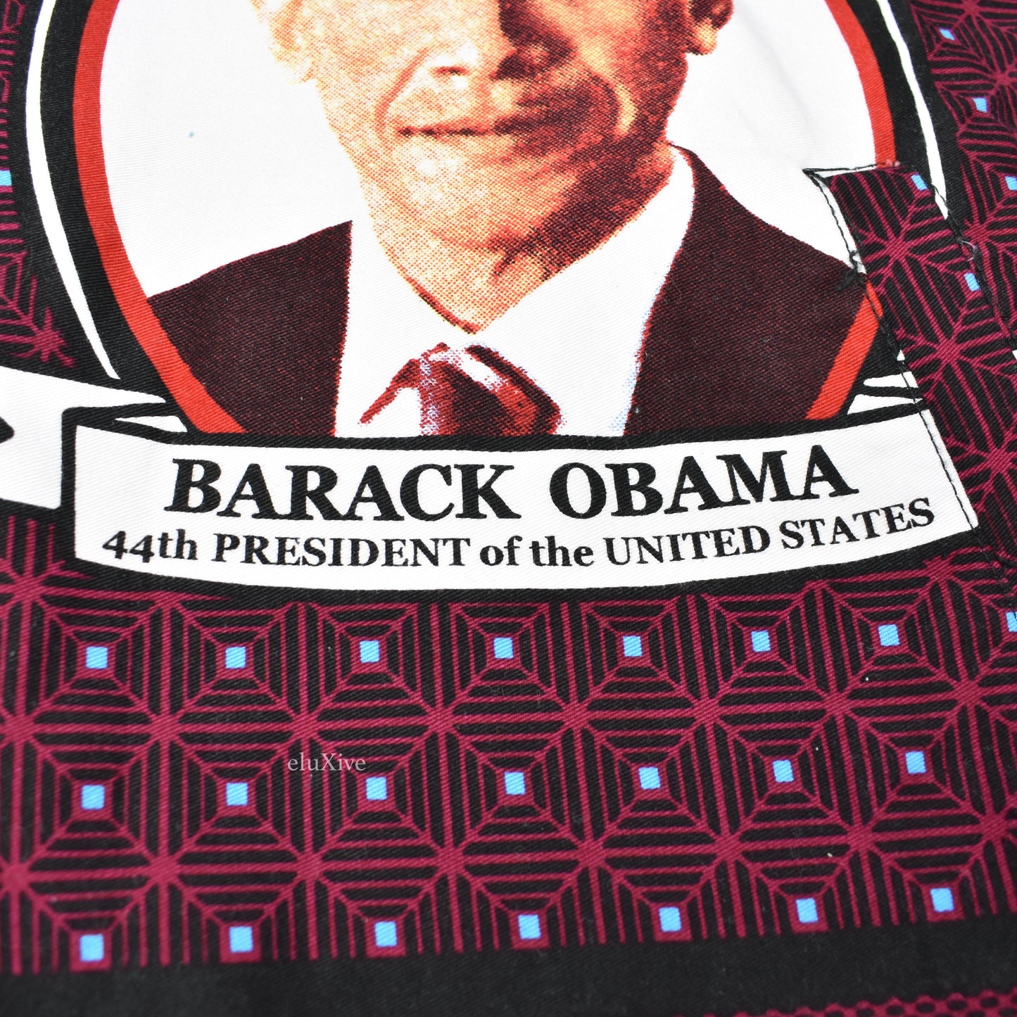 Supreme - Maroon Obama Print Anorak