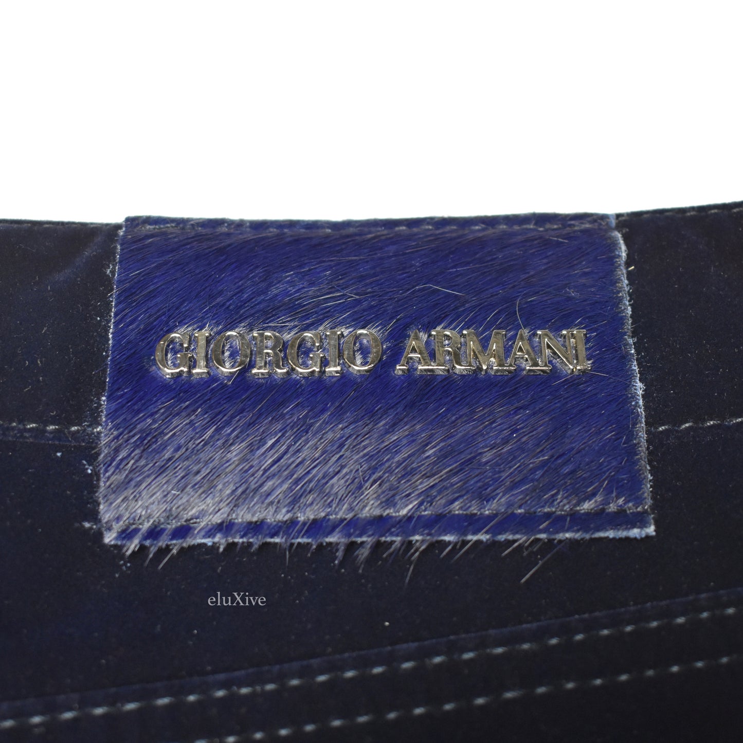 Giorgio Armani x Bugatti - Navy Velvet Pants