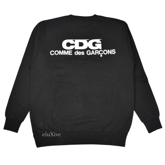 Comme Des Garcons - Black Logo Crewneck Sweatshirt