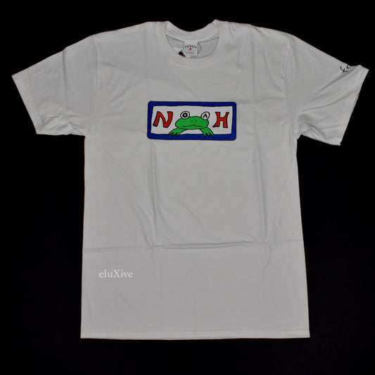 Noah x Frog Skateboards - Logo Print Work T-Shirt (White)