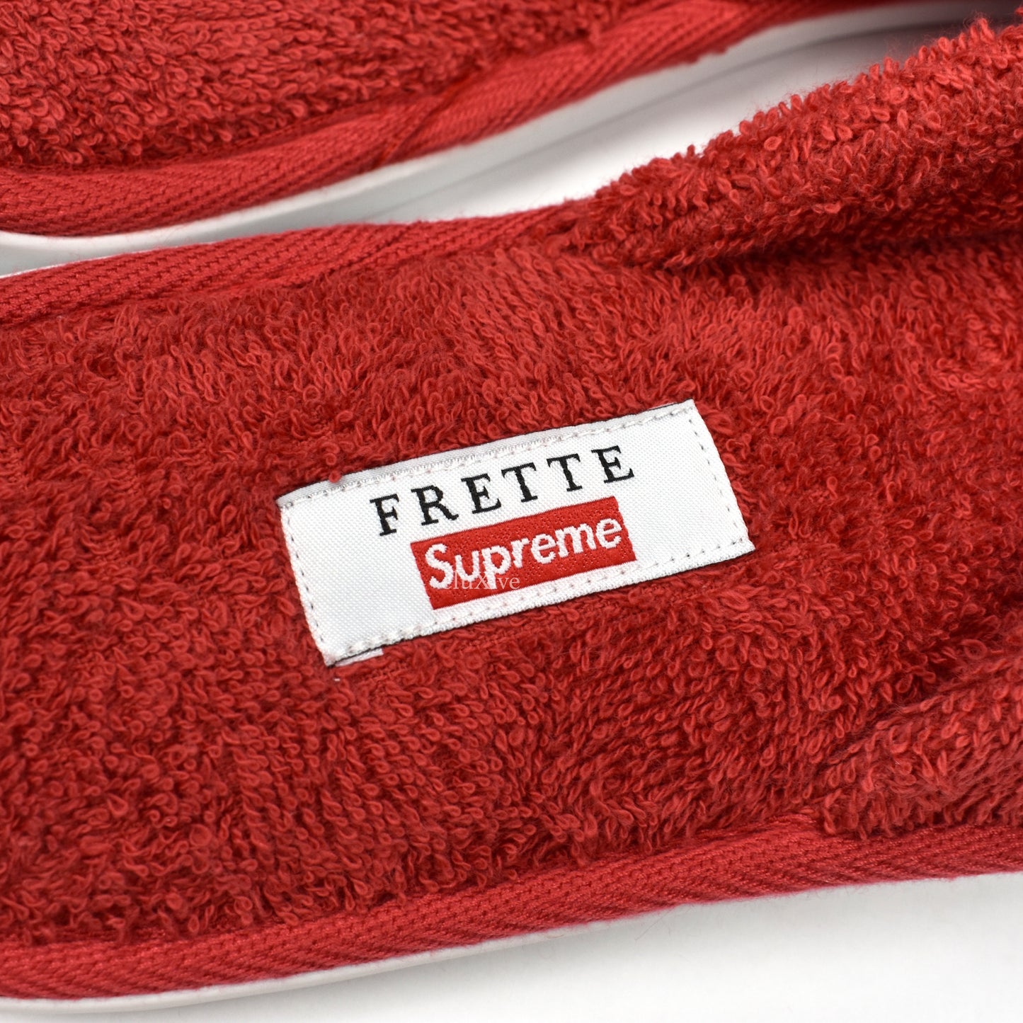 Supreme x Frette - Box Logo Woven Slippers (Red)