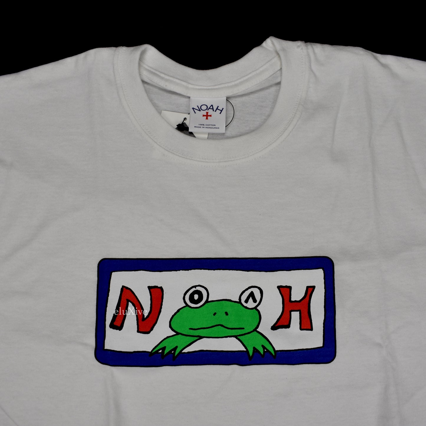 Noah x Frog Skateboards - Logo Print Work T-Shirt (White)