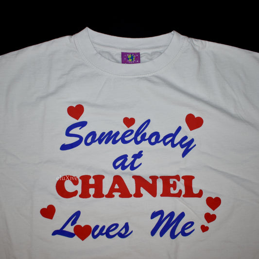 Mega Yacht - Somebody at Chanel Loves Me T-Shirt (White)