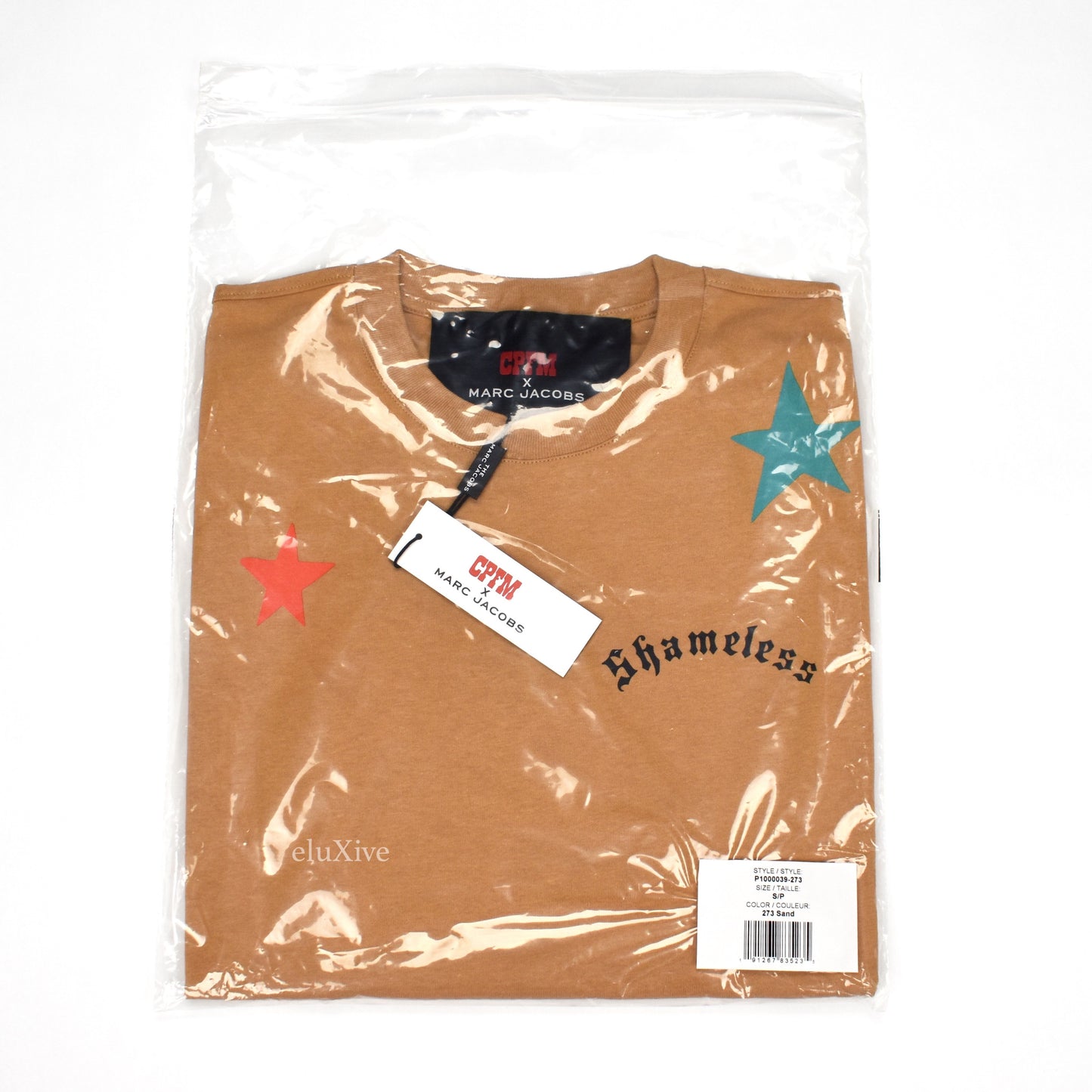 Cactus Plant Flea Market x Marc Jacobs - Tattoo Logo Print T-Shirt (Tan)