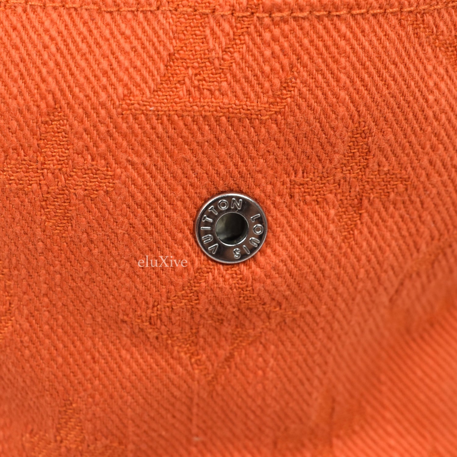Louis Vuitton - Monogram Denim Woven Bucket Hat (Orange) – eluXive