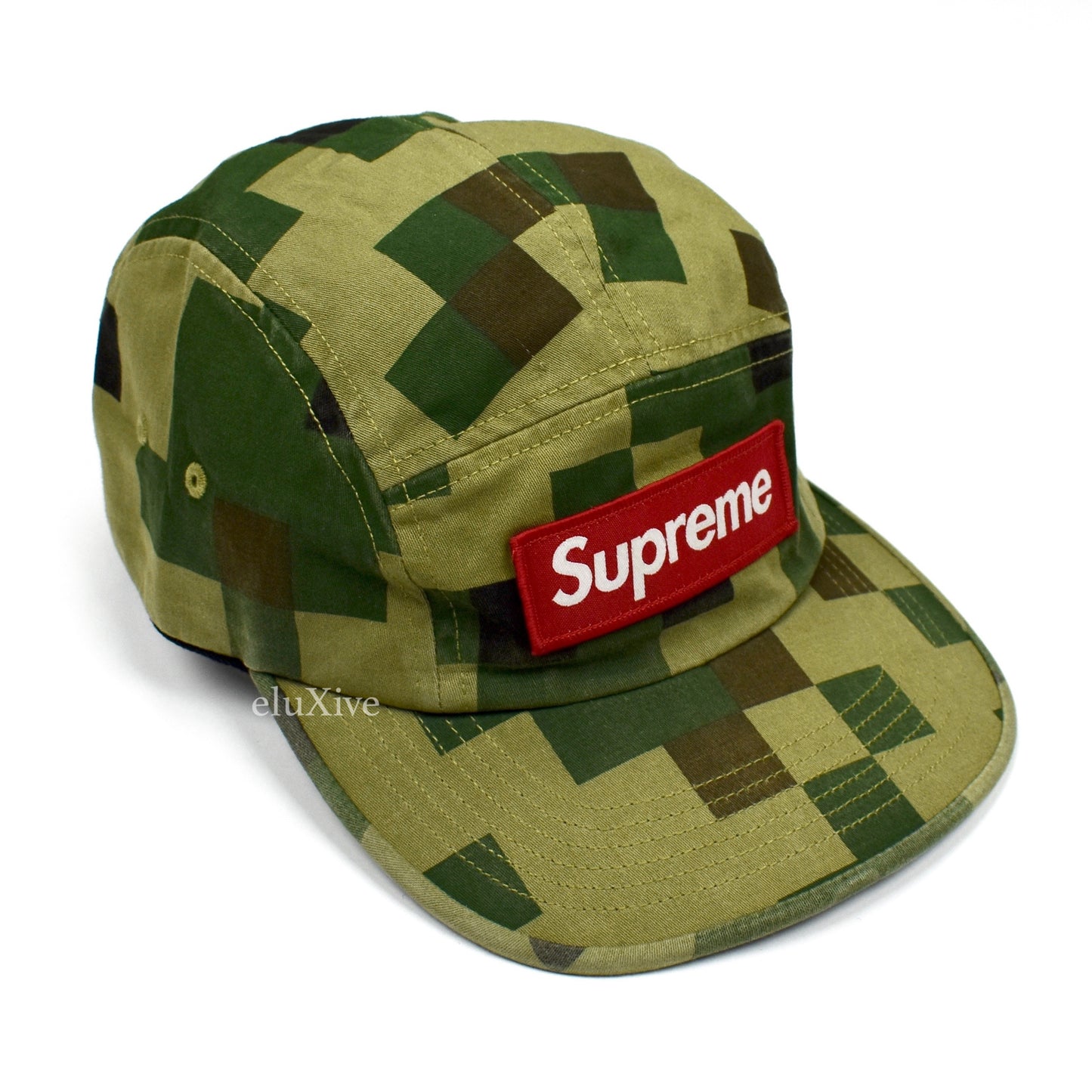 Supreme - Box Logo Military Camo Hat (Olive)