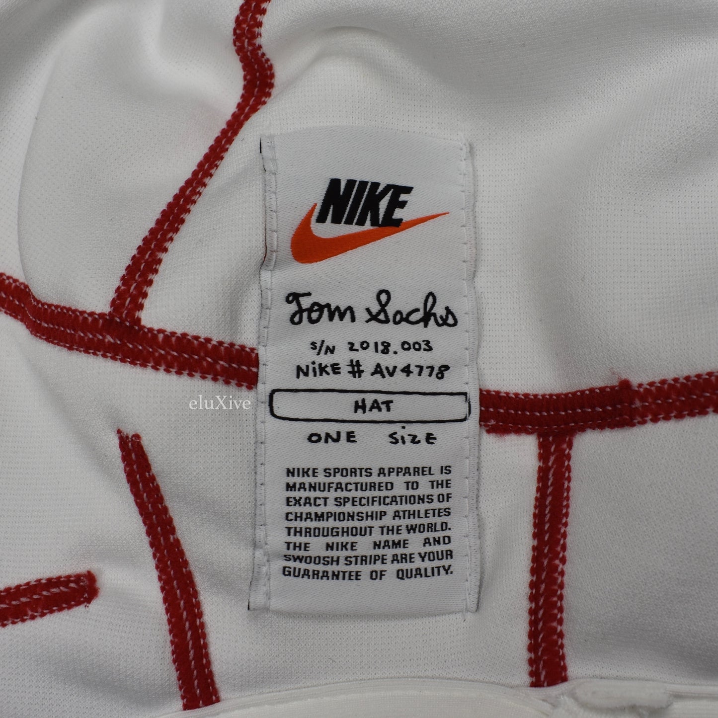 Nike x Tom Sachs - White 'Bullet' Logo Beanie
