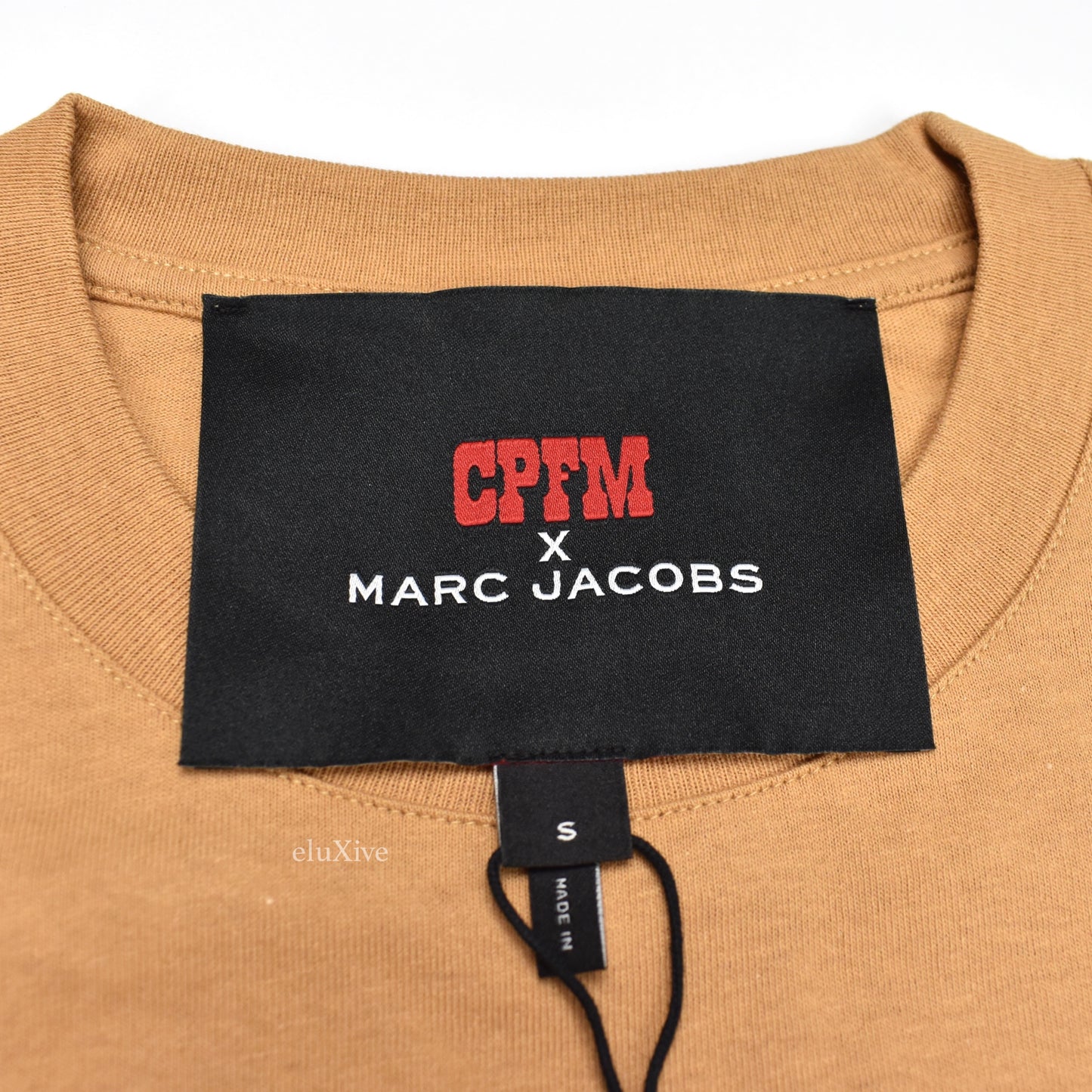 Cactus Plant Flea Market x Marc Jacobs - Tattoo Logo Print T-Shirt (Tan)