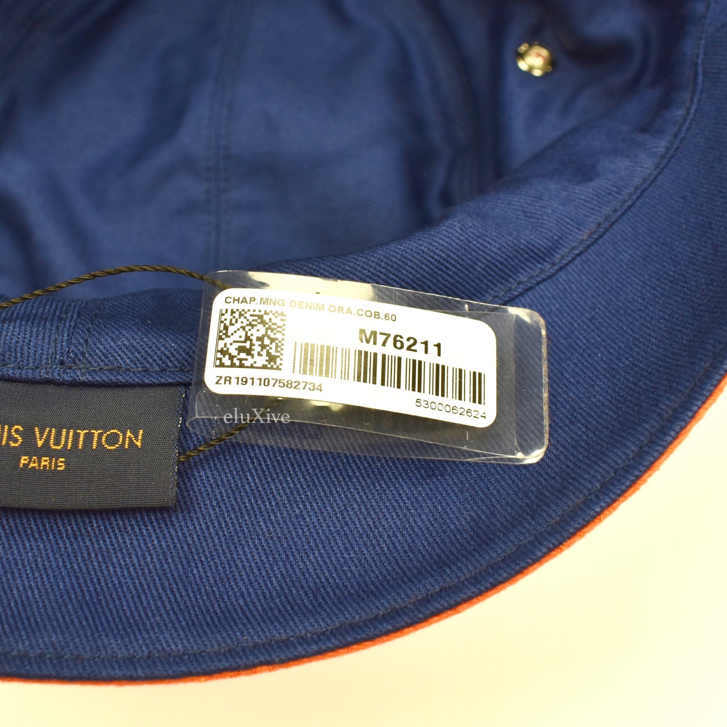 Louis Vuitton - Monogram Denim Woven Bucket Hat (Orange)