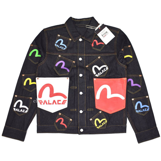 Palace x Evisu - Logo Pocket Denim Trucker Jacket