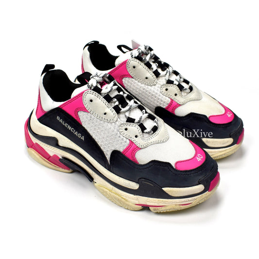 Balenciaga - Women's Triple S Trainer (White / Pink)