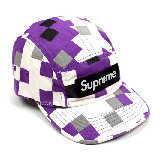 Supreme - Box Logo Military Camo Hat (Purple)