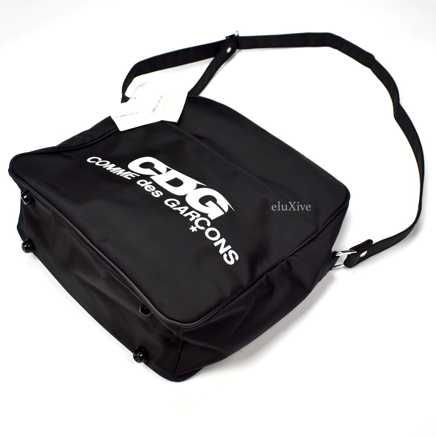 Comme Des Garcons - Black CDG Logo 'Airline' Bag