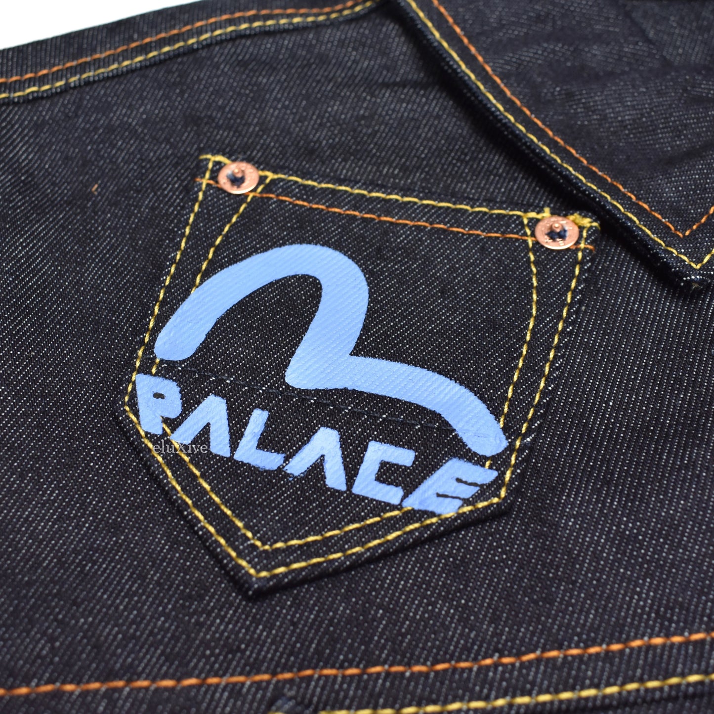 Palace x Evisu - Logo Pocket Denim Trucker Jacket