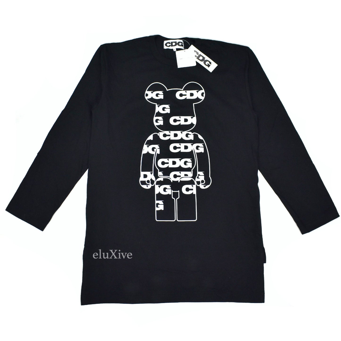 Comme des Garcons x Medicom - CDG Bearbrick Logo L/S T-Shirt (Black)