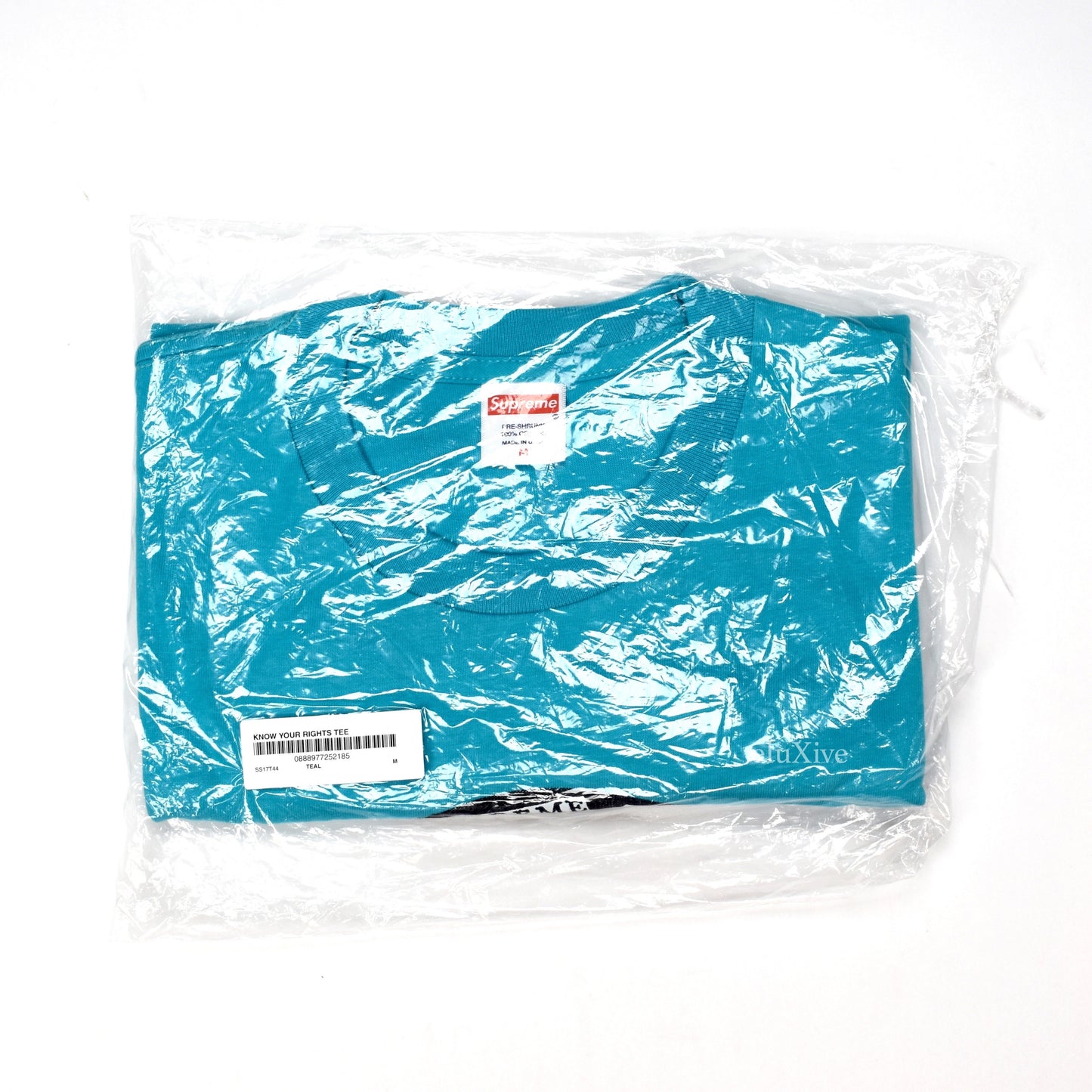 Supreme - Teal 'Know Your Rights' T-Shirt