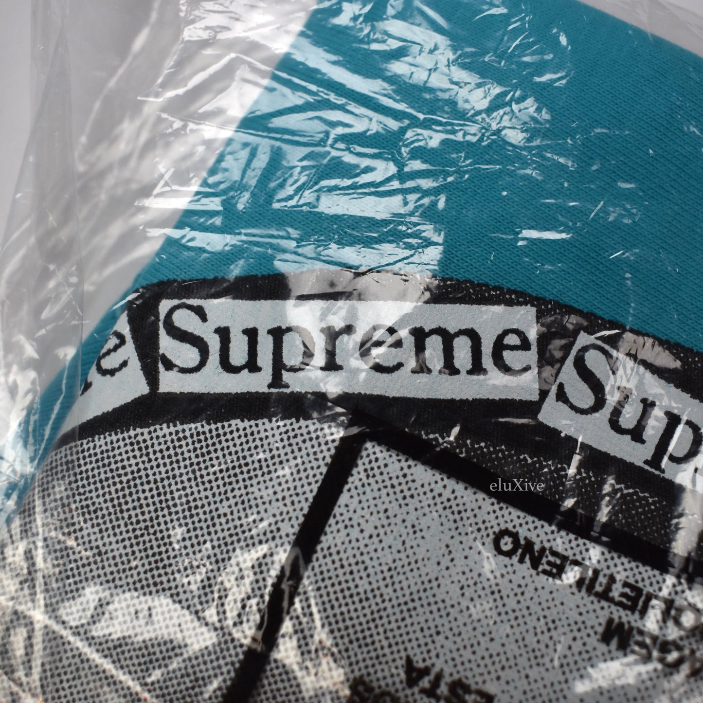 Supreme - Teal 'Know Your Rights' T-Shirt
