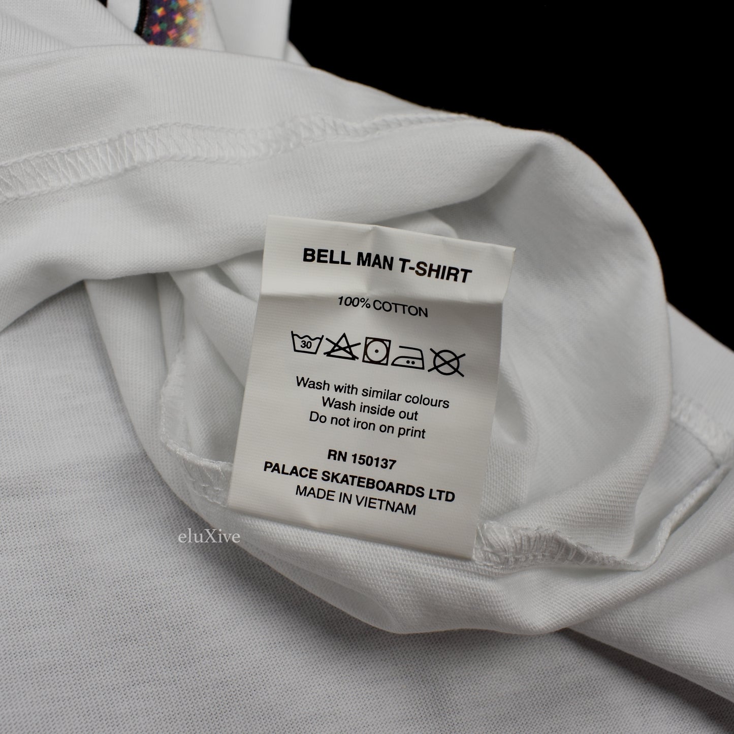 Palace - Bell Man Tri-Ferg Logo Phone Number T-Shirt (White)