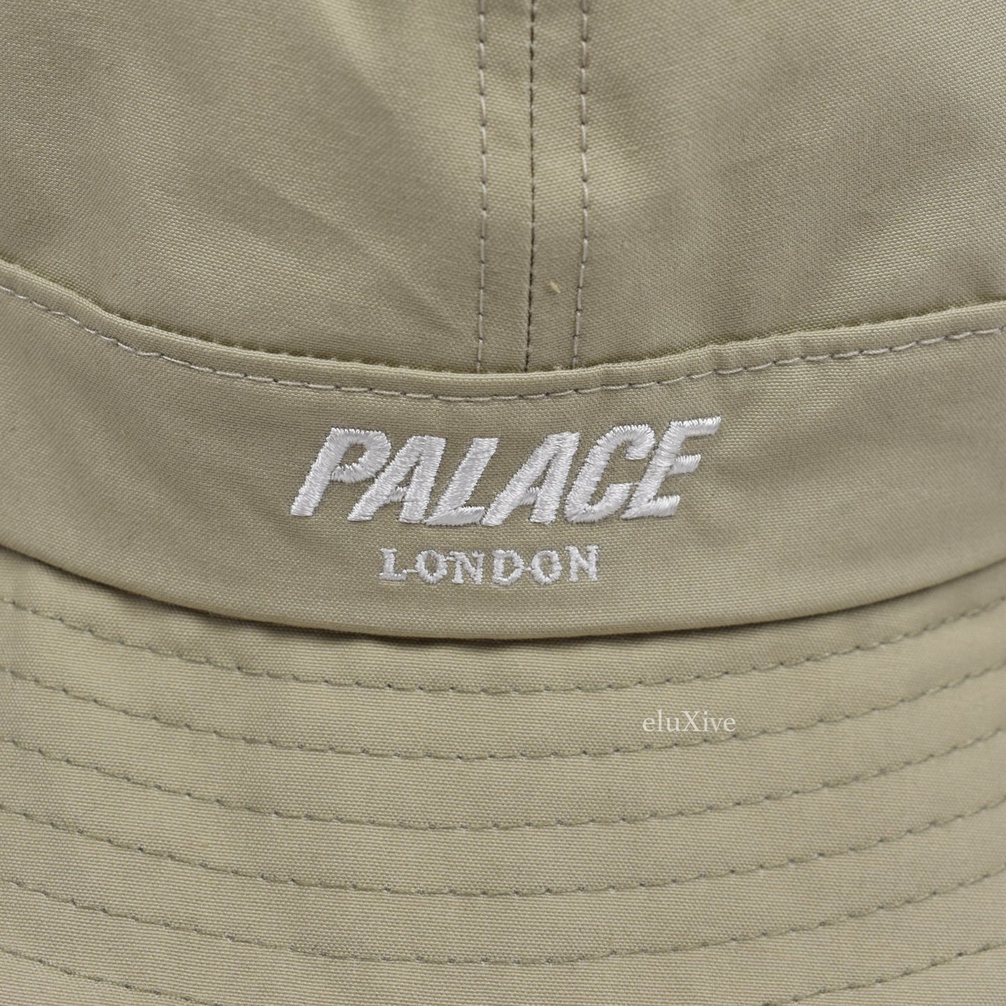 Palace - Ventile Logo Embroidered Bucket Hat (Stone)