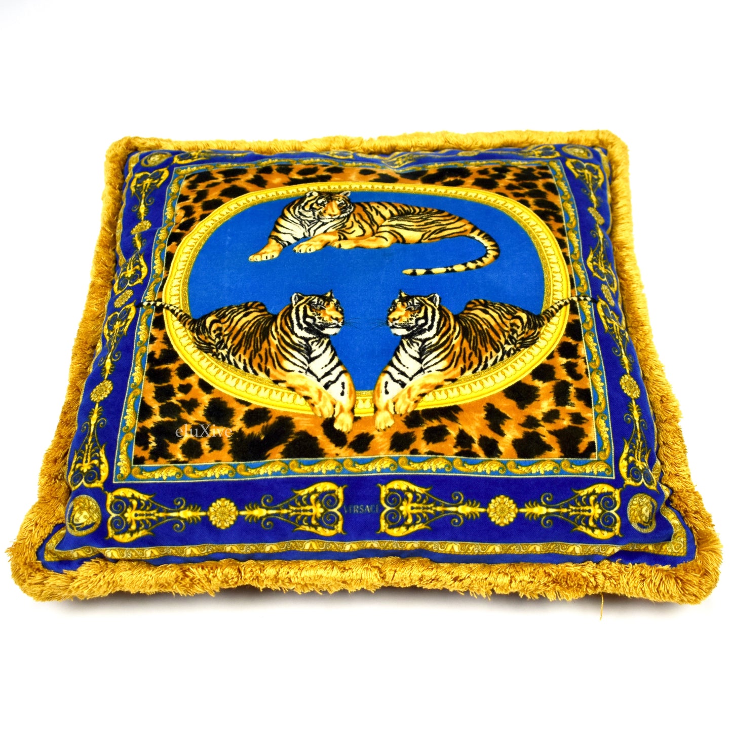 Versace - Barocco Tiger Velvet Pillow