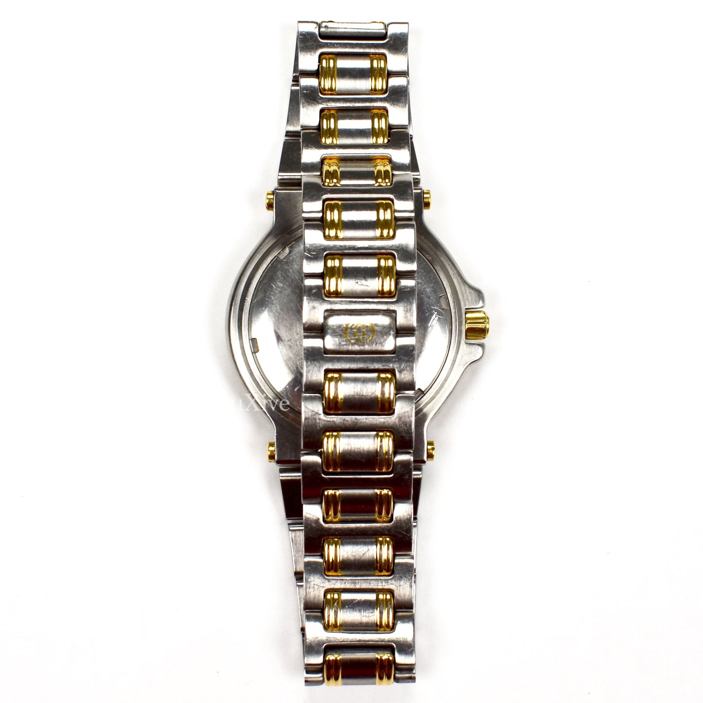 Gucci - 9700M Gold/Steel Green Bezel Watch