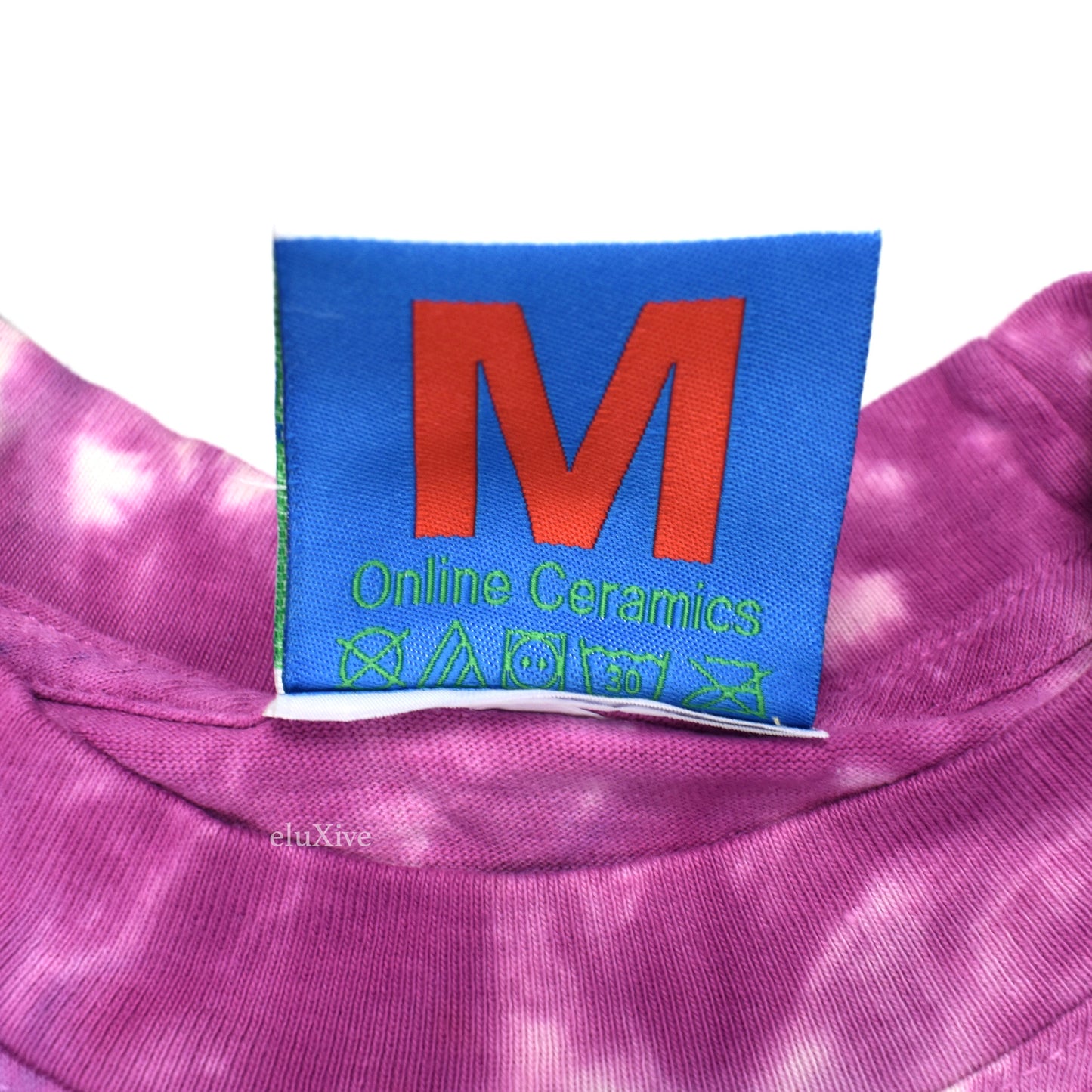 Online Ceramics - Find Heaven Everywhere Tie-Dye T-Shirt (Blue/Purple)