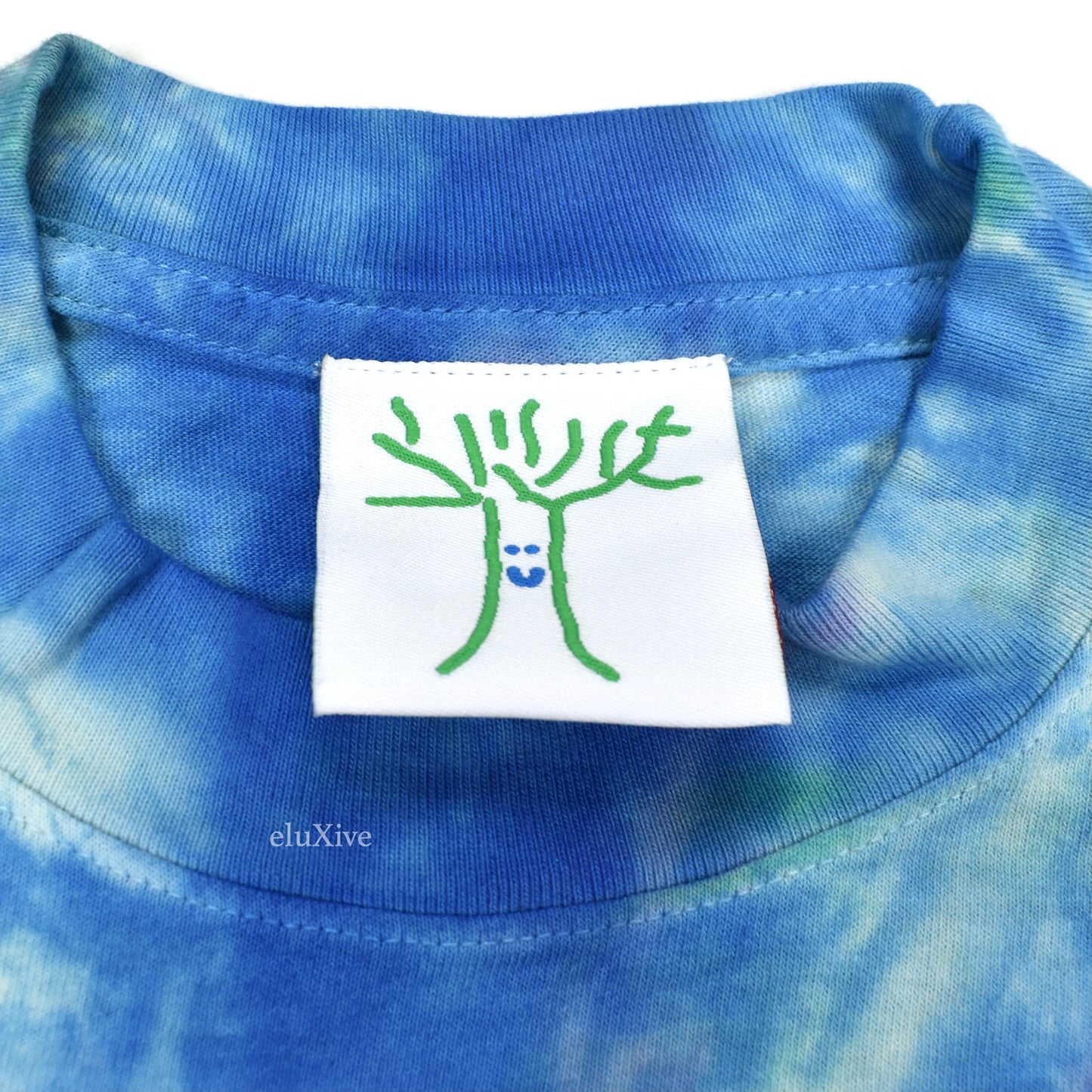 Online Ceramics - Find Heaven Everywhere Tie-Dye T-Shirt (Blue/Green)