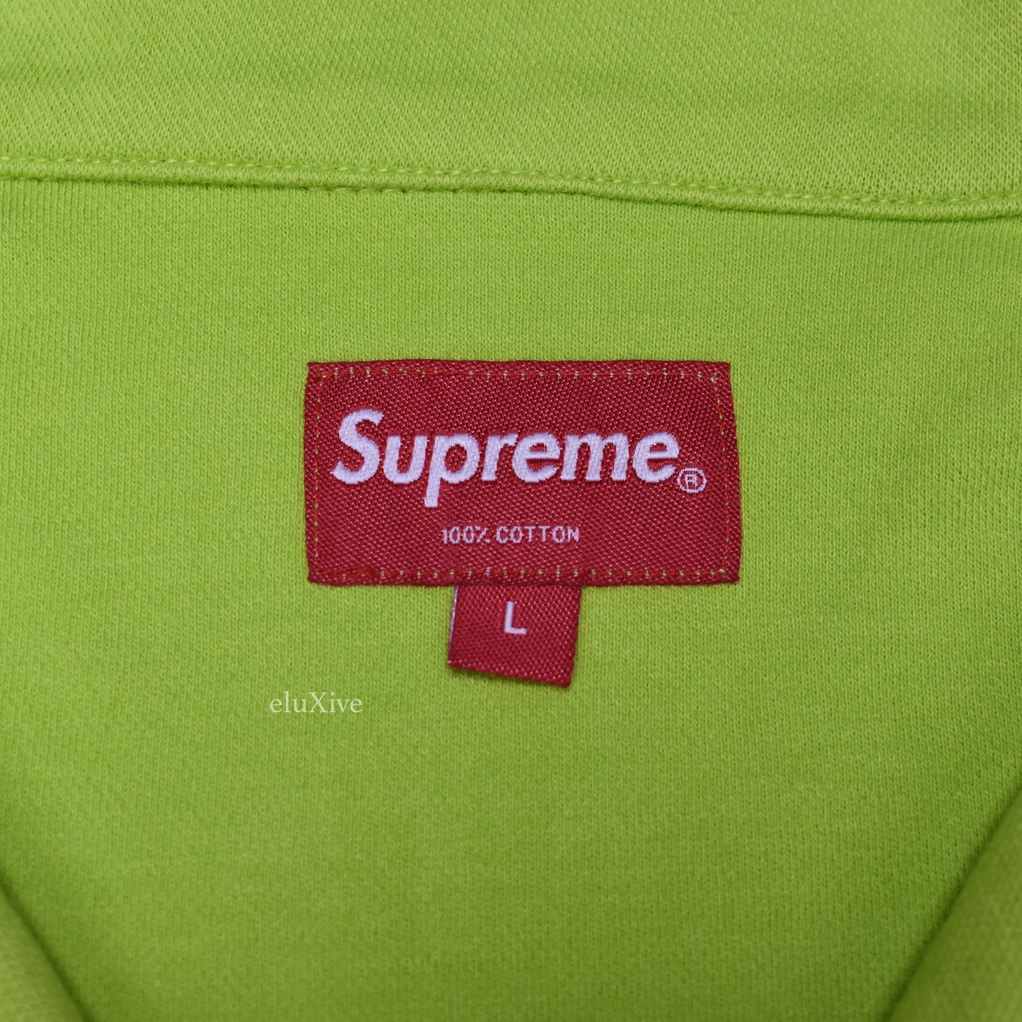 Supreme - Lime 'World Famous' Logo Pullover