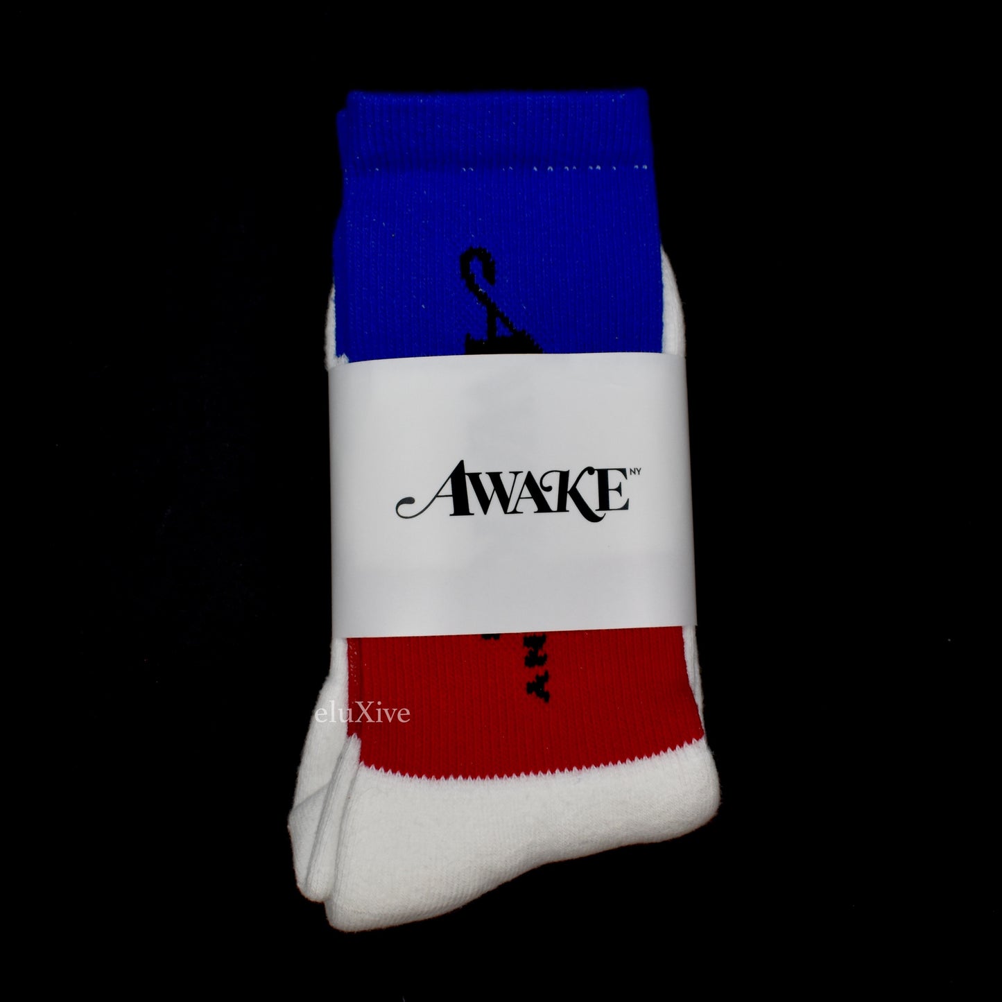 Awake NY - Red / White / Blue Stripe Logo Socks