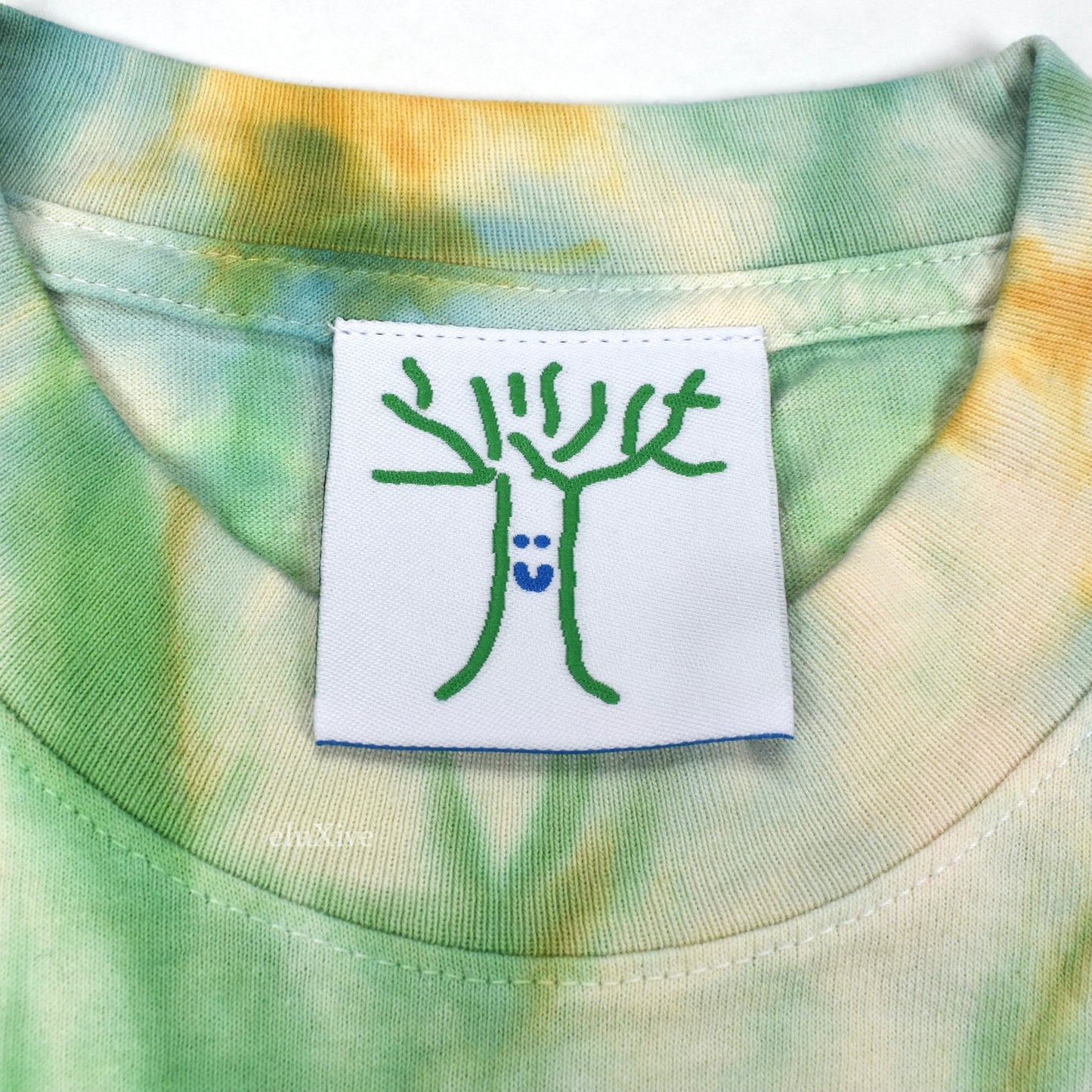 Online Ceramics - Find Heaven Everywhere Tie-Dye T-Shirt (Green/Yellow)