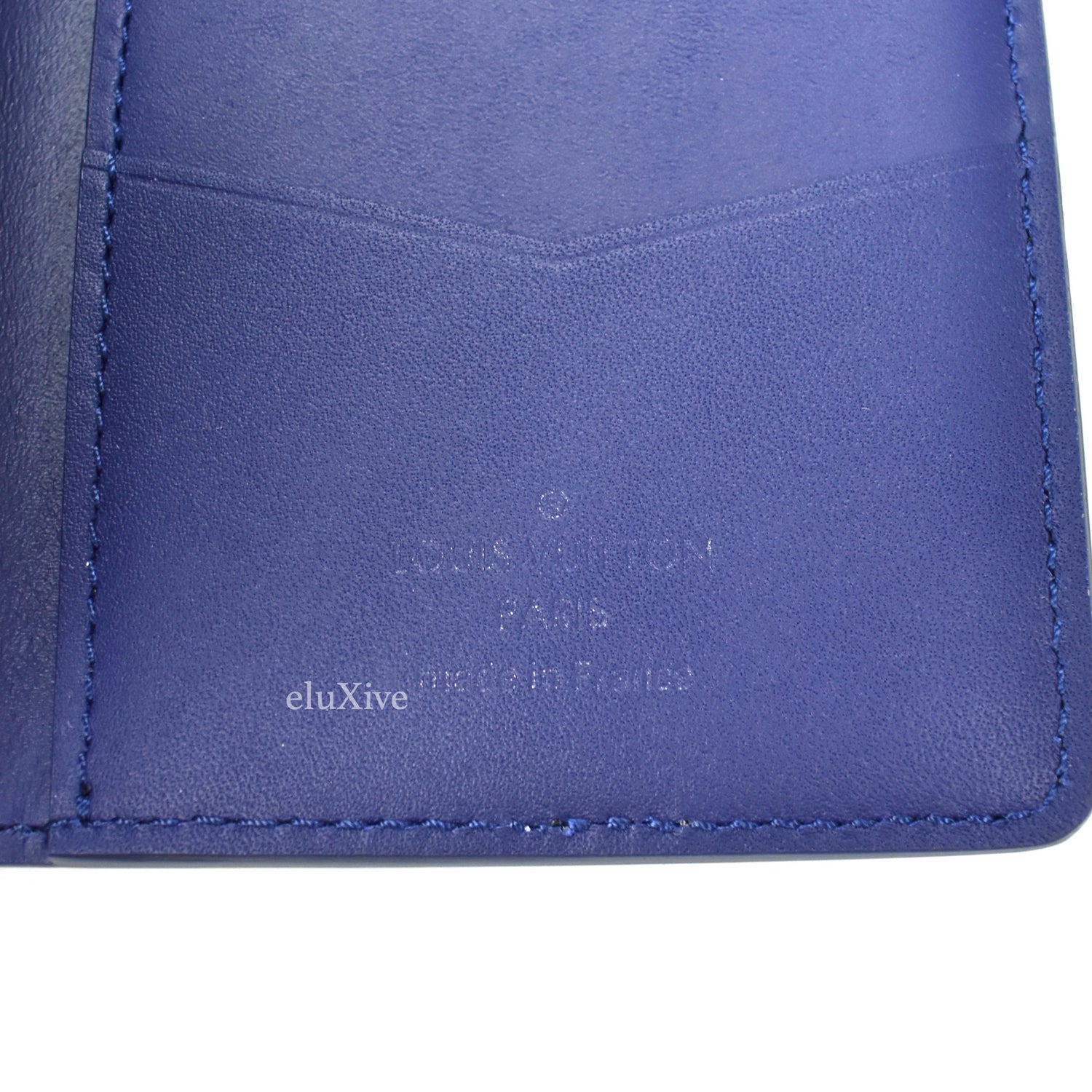 Louis Vuitton Brown Purple Monogram Macassar Canvas Logo Pocket Organizer  Wallet