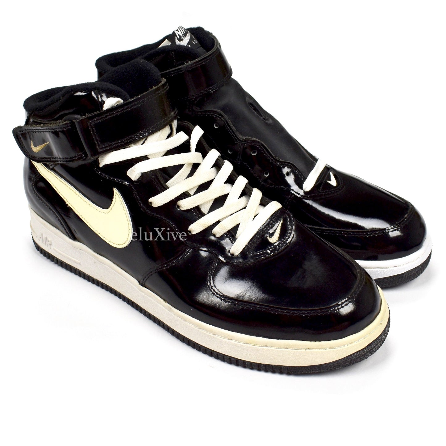 Nike - 1995 Air Force 1 Mid SC Patent (Black/White) – eluXive