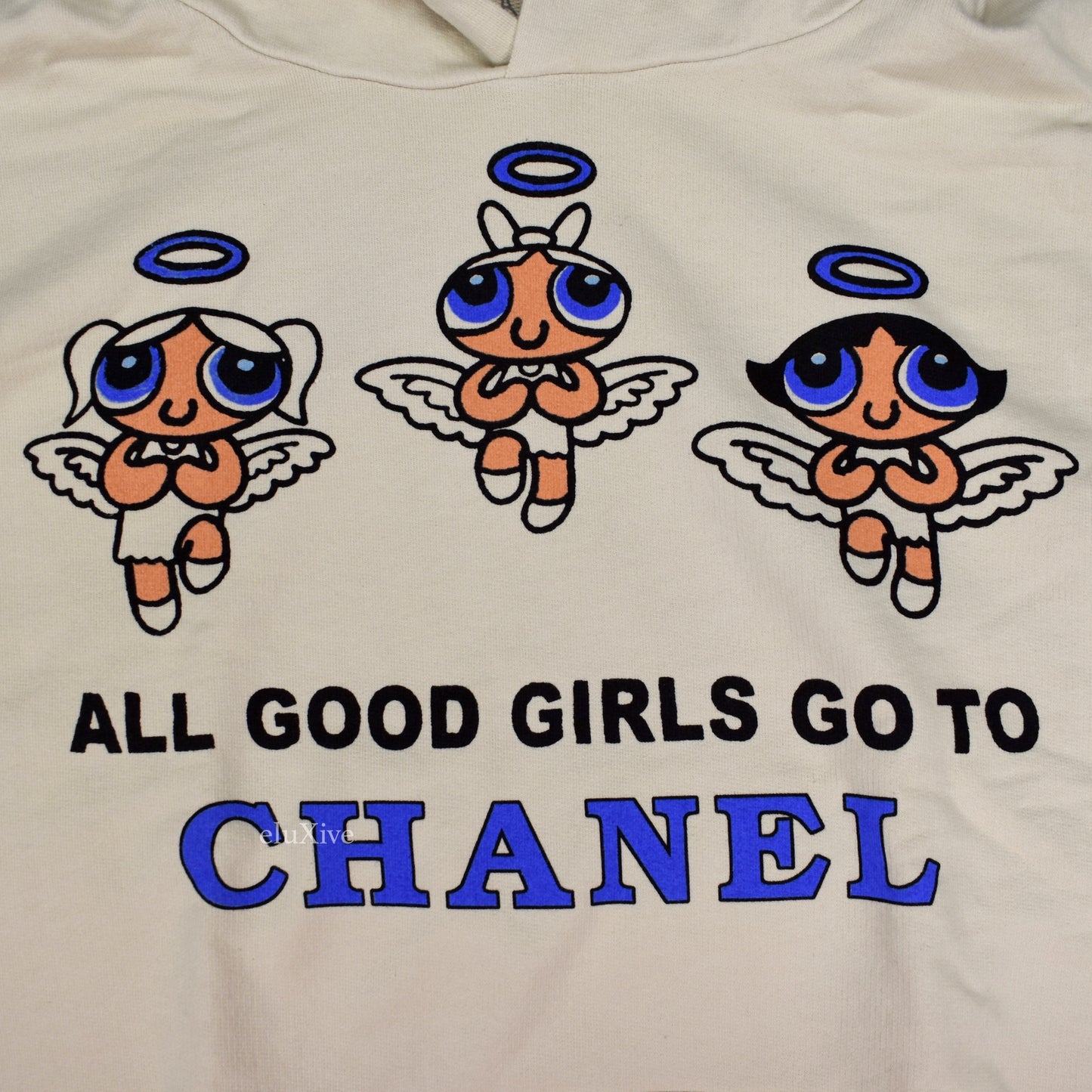 Mega Yacht - Good Girls 'Chanel/Gucci' Logo Hoodie (Beige)