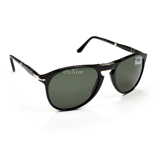 Persol - 9714-S Folding Sunglasses (Black)