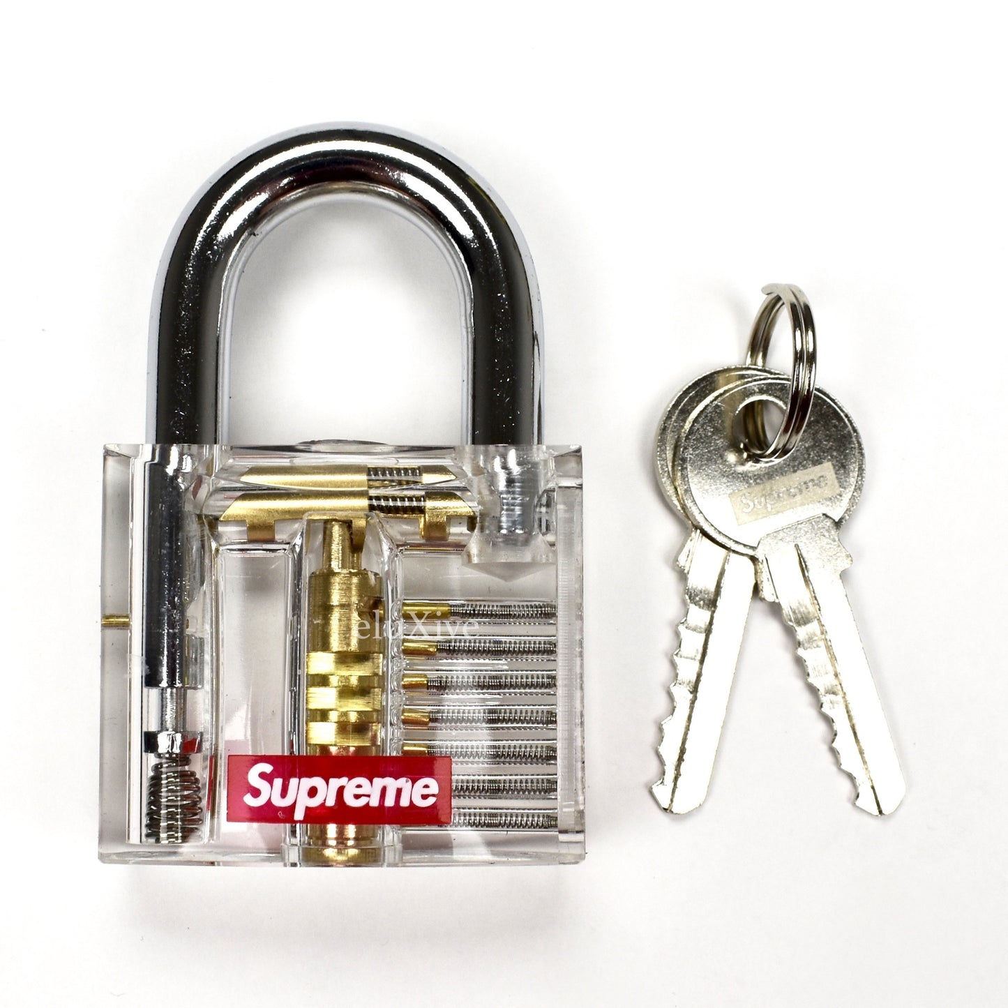 Supreme - Transparent Box Logo Lock