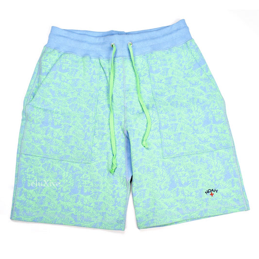 Noah - Blue 'Enjoy Life' Fish Print Shorts