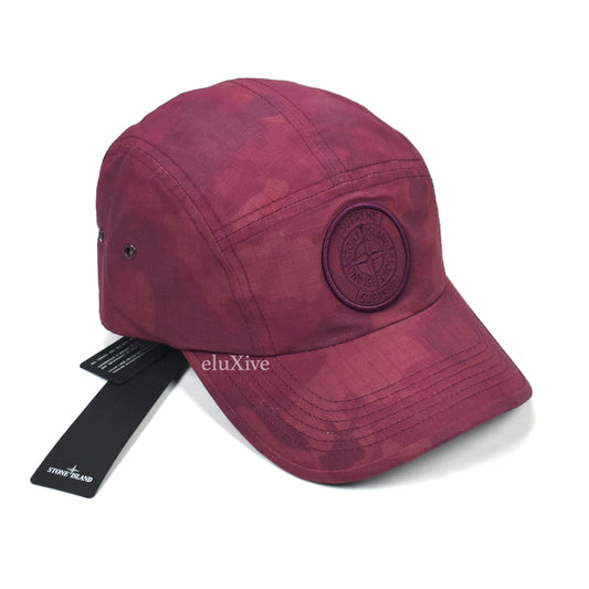 Supreme x Stone Island - Heat Reactive Ripstop Camo Logo Hat (Red)