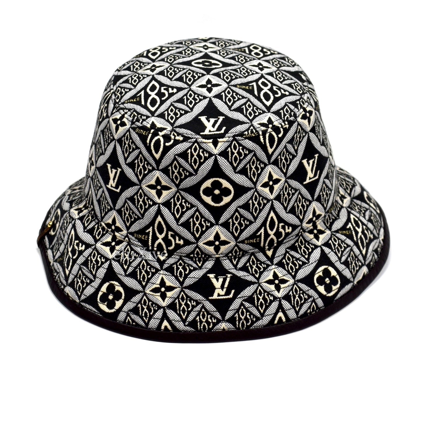 Louis Vuitton Black and White Since 1854 Bucket Hat