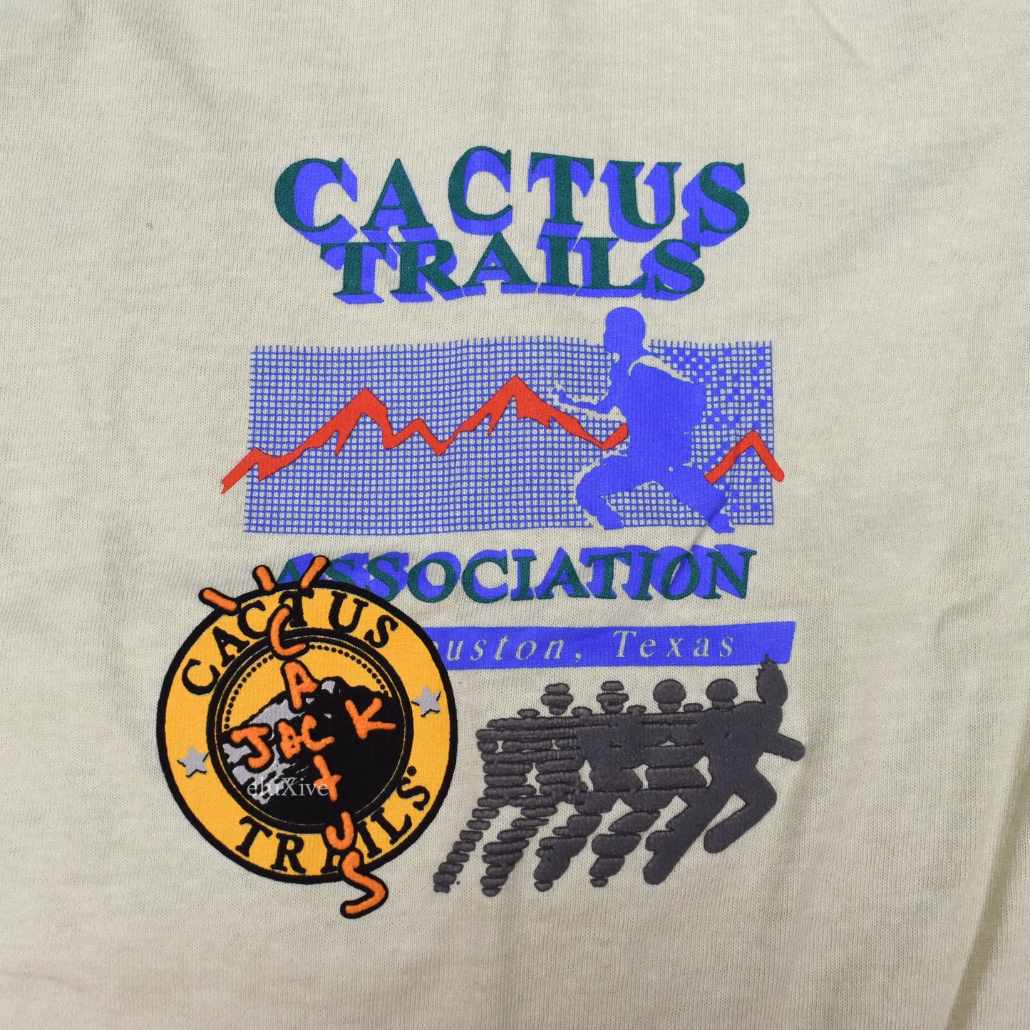 Travis Scott - Cactus Jack Trails Assn Logo T-Shirt (Cream)