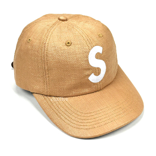 Supreme - Tan Raffia S-Logo Hat