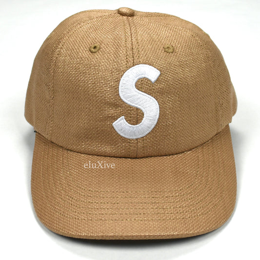 Supreme - Tan Raffia S-Logo Hat