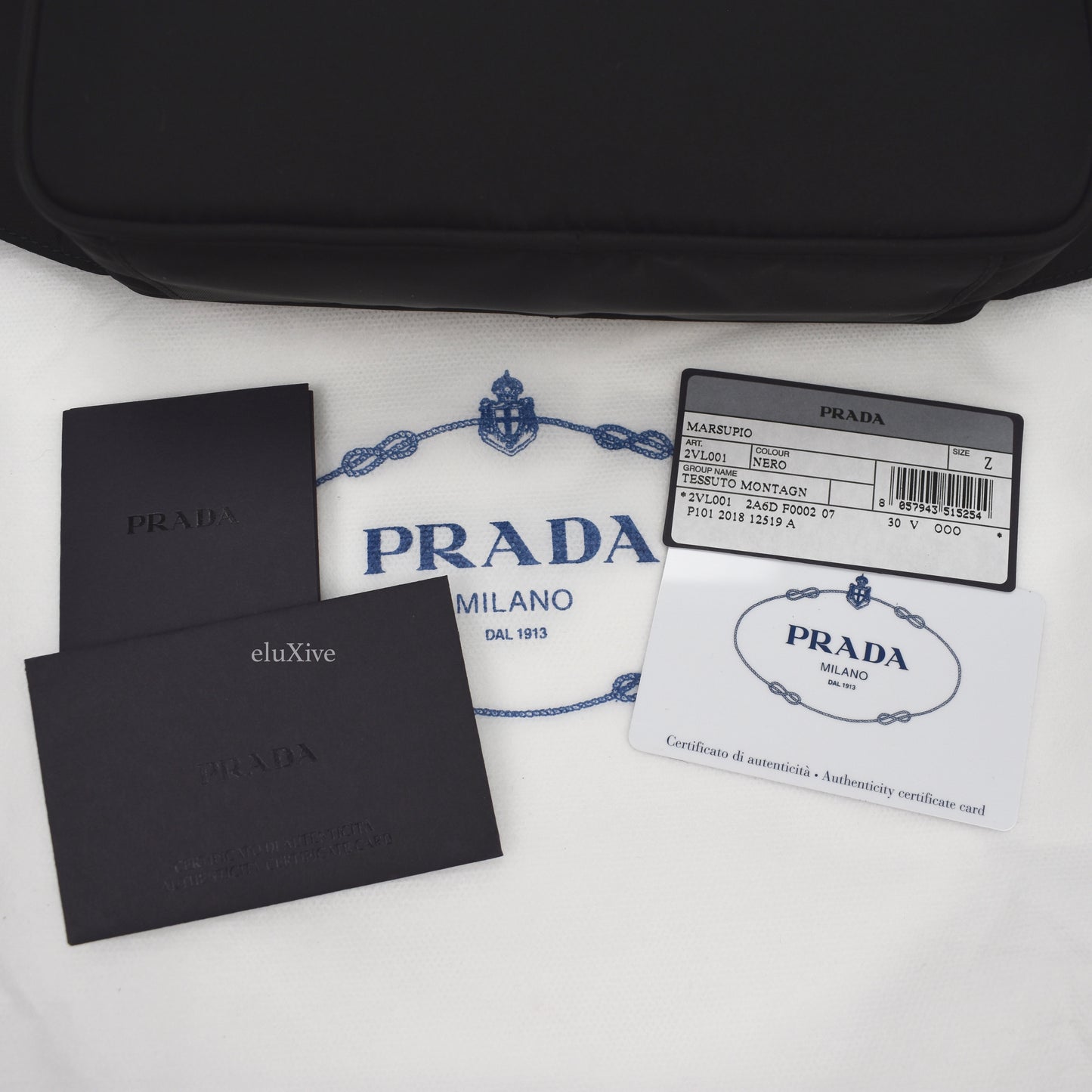 Prada - Black Nylon Rectangular Waist Bag