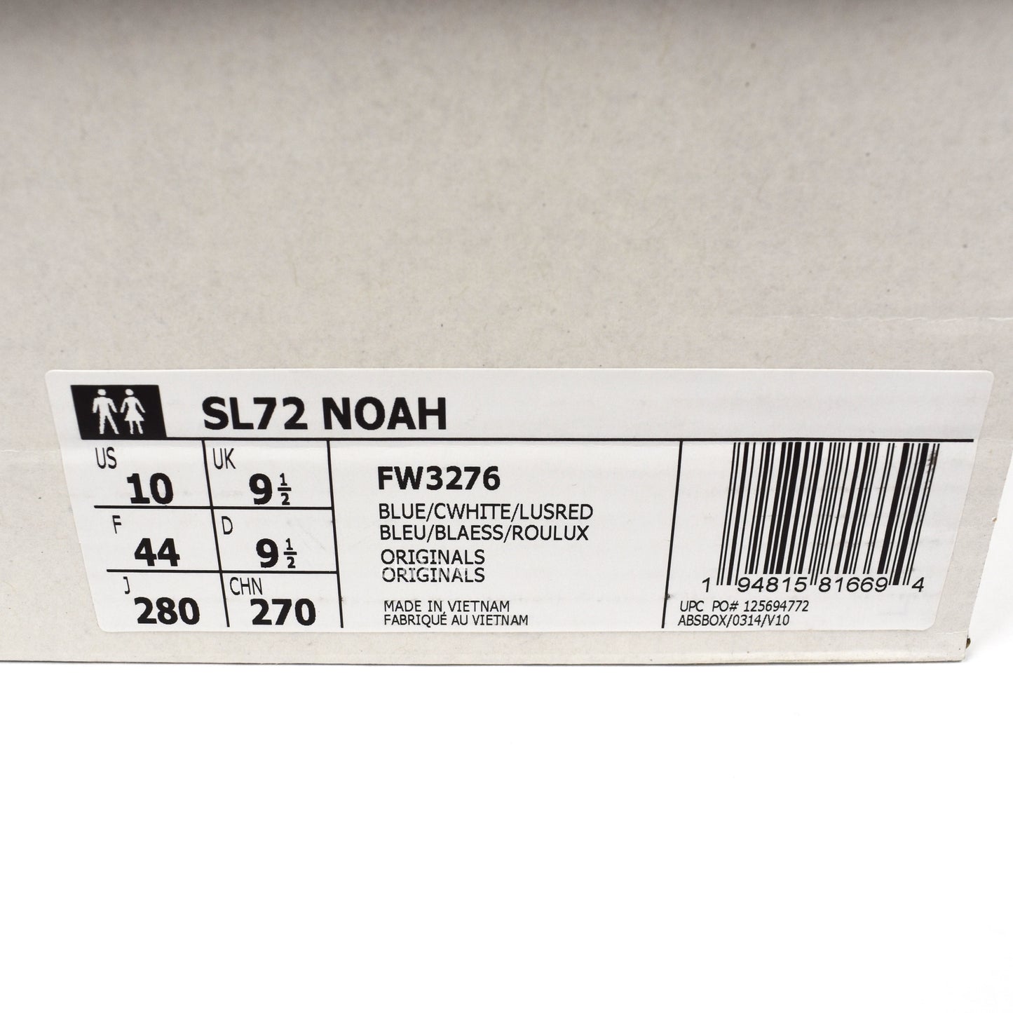 Noah x Adidas - SL72 Suede Sneakers (Blue)