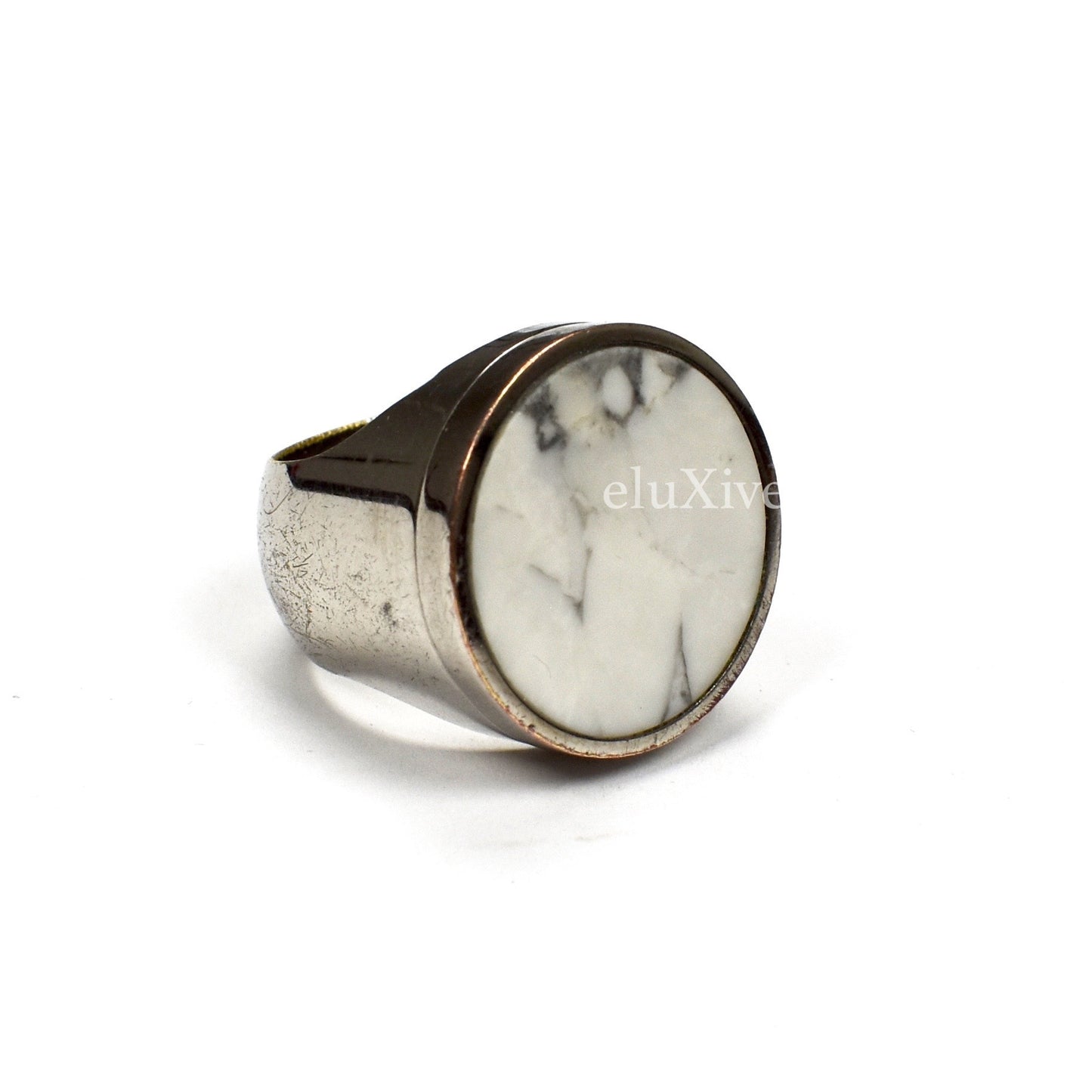 Givenchy - Round Marble Chevaliere Ring