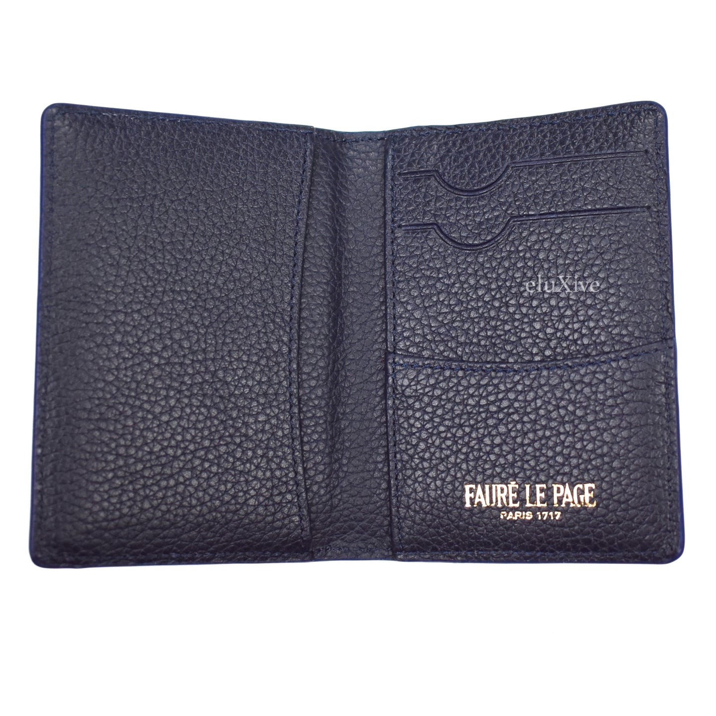 Faure Le Page - Paris Blue Mini Bifold 'Pistol' Wallet