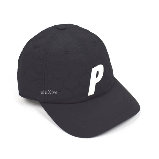 Palace - Warm Dome Shell Quilted P-Logo Hat (Black)