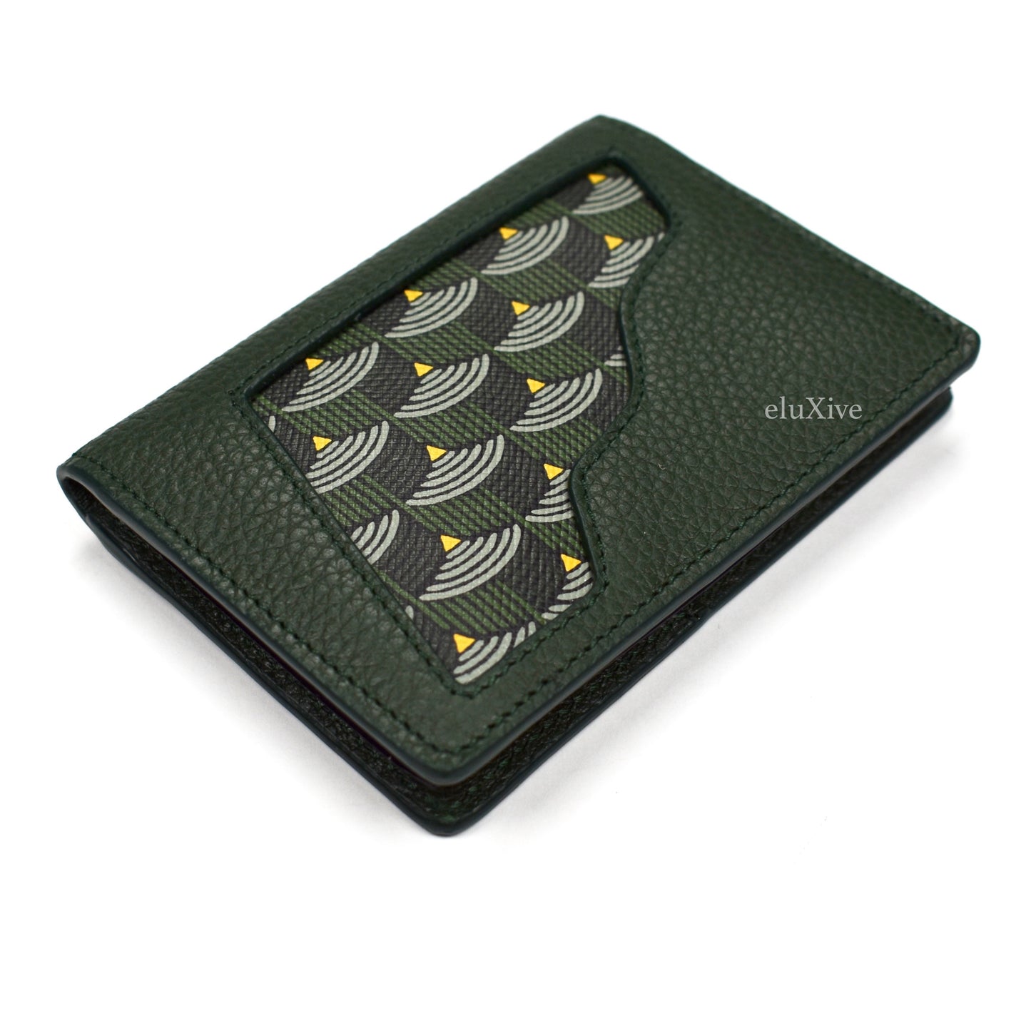 Faure Le Page - Empire Green Mini Bifold 'Pistol' Wallet