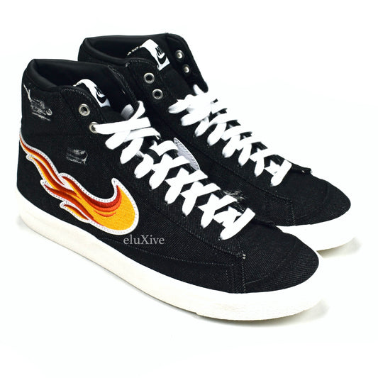 Nike - Blazer Mid '77 VNTG Black Denim Flame 'Cleveland Rocks'