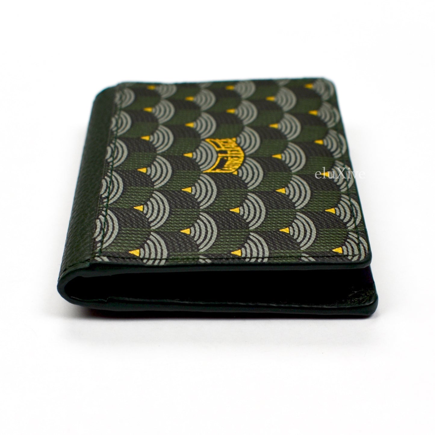 Faure Le Page - Empire Green Mini Bifold 'Pistol' Wallet